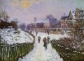 Boulevard St Denis Argenteuil Snow Effect Claude Monet
